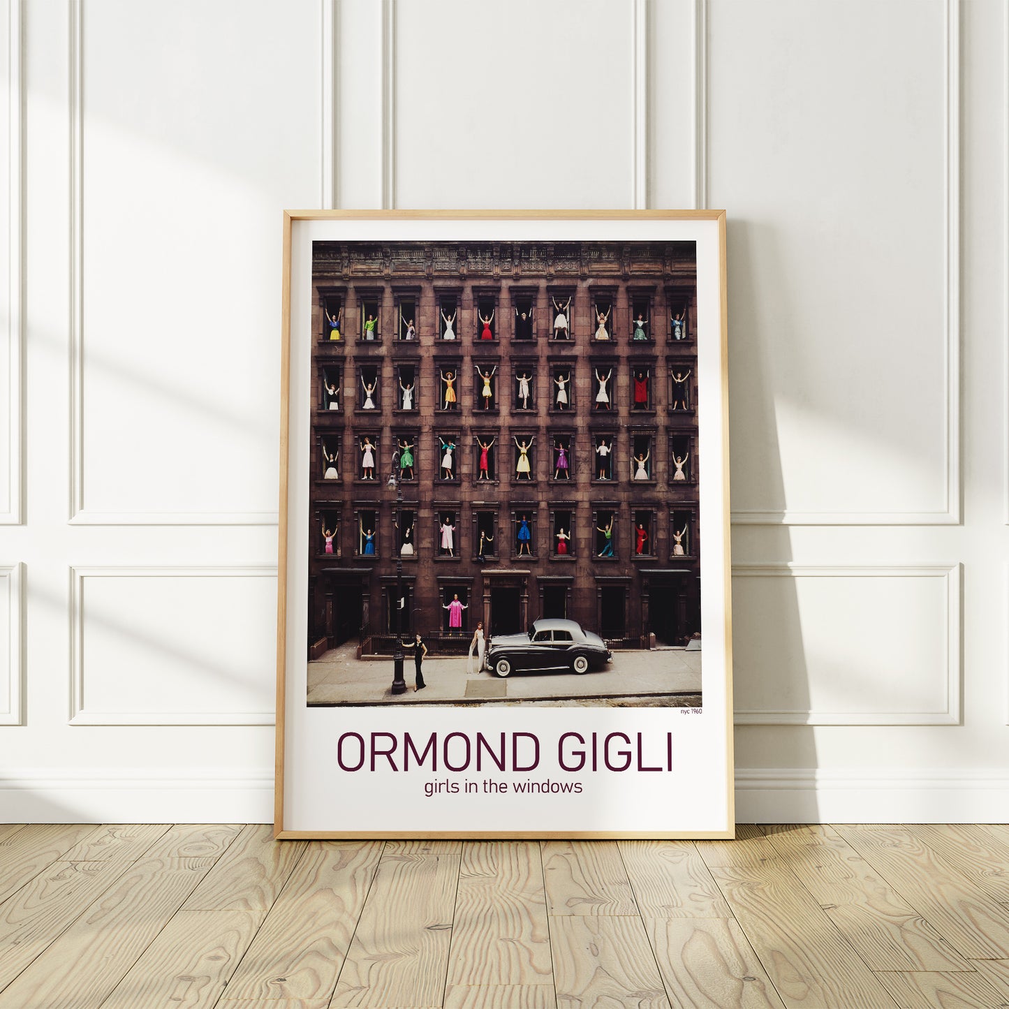 Ormond Gigli New York City 60s "Girls in Windows" Poster