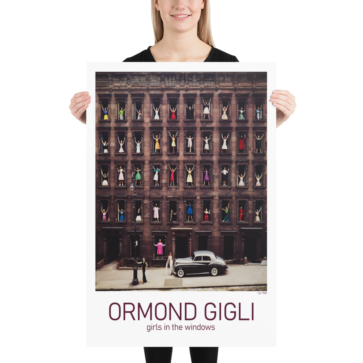 Ormond Gigli New York City 60s "Girls in Windows" Poster