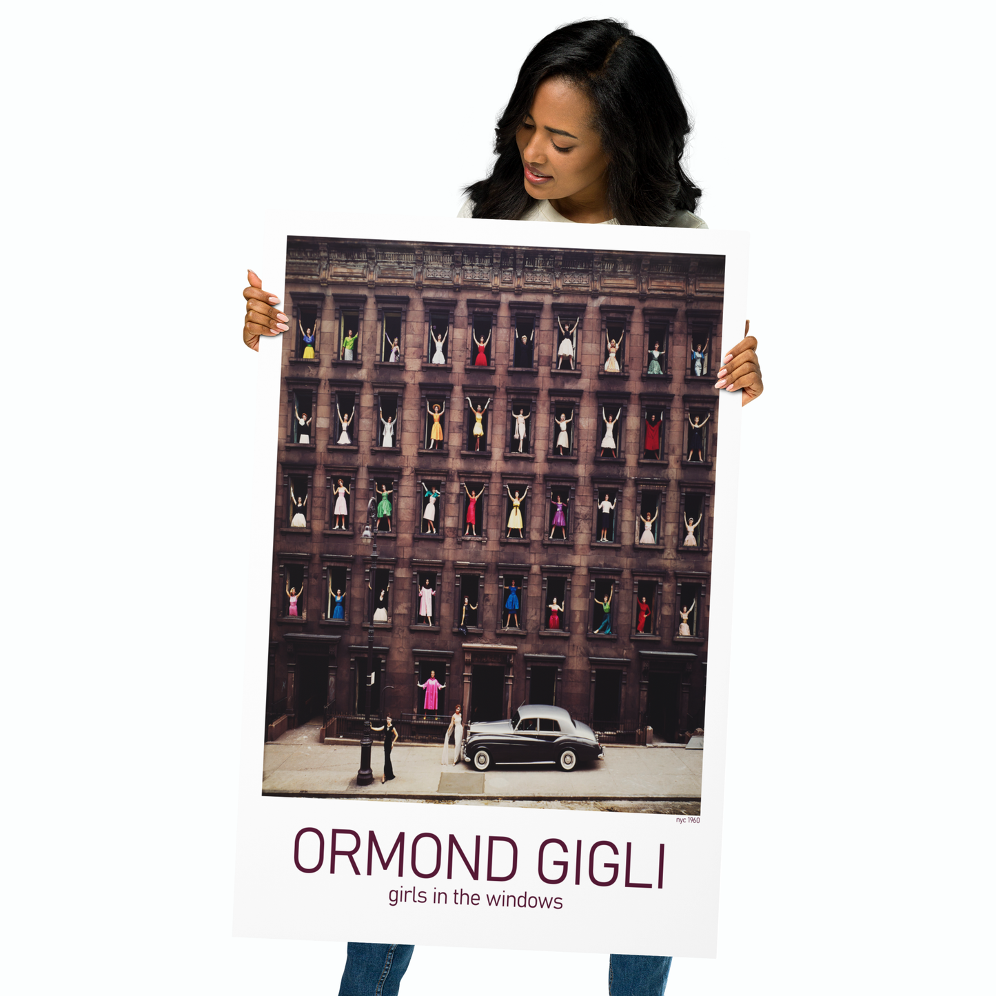 Ormond Gigli New York City 60s "Girls in Windows" Poster