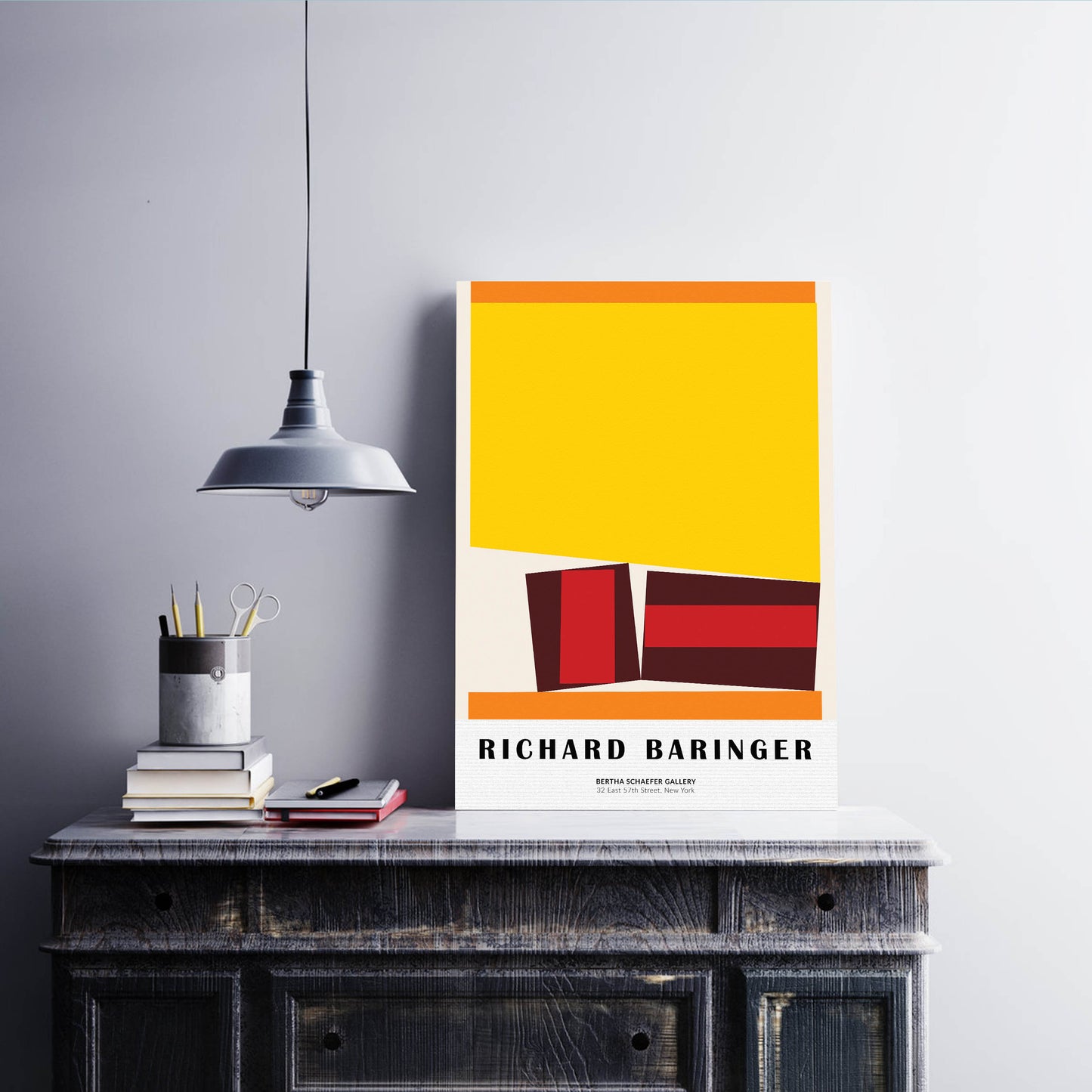 Richard Baringer Vibrant New York Exhibition Poster