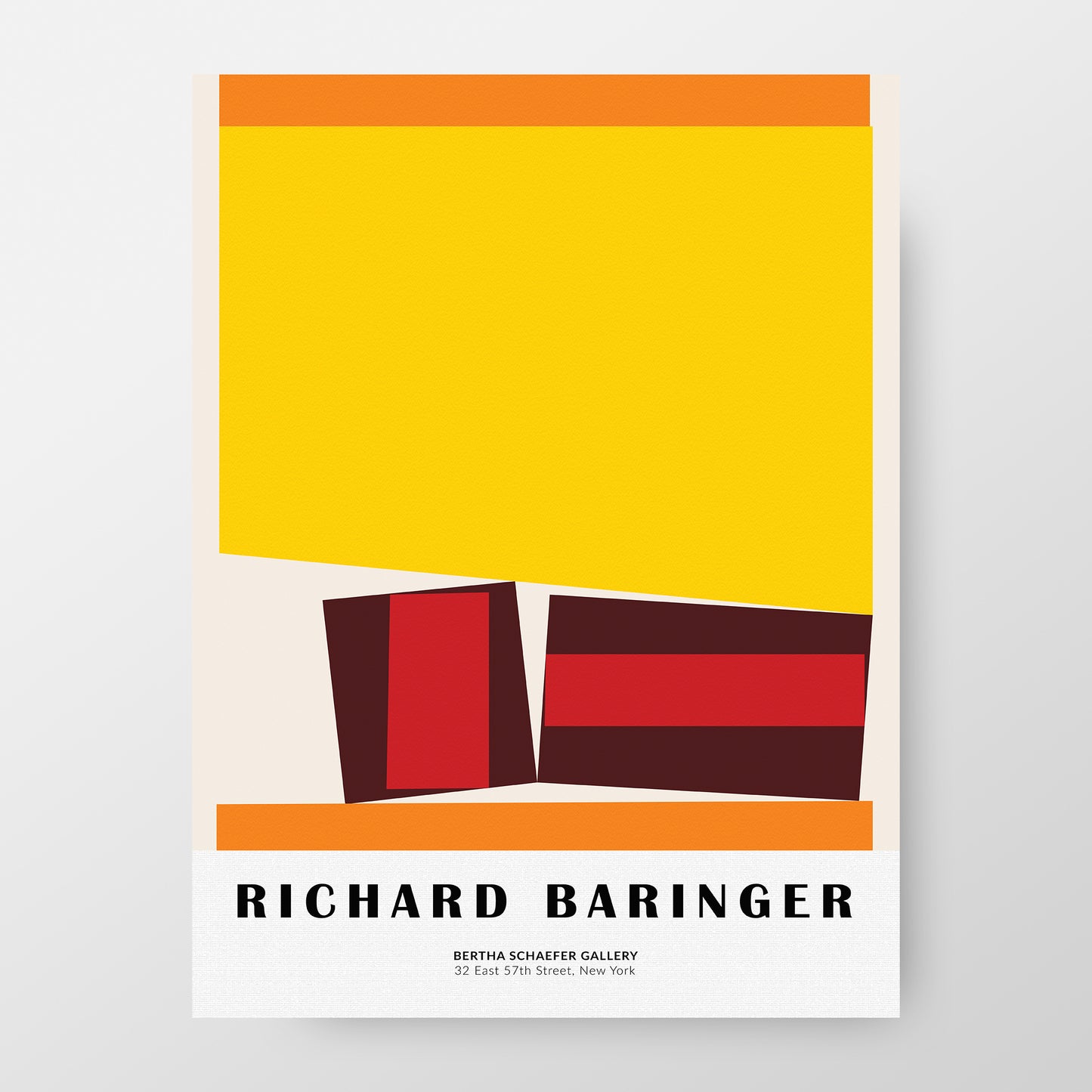 Richard Baringer Vibrant New York Exhibition Poster