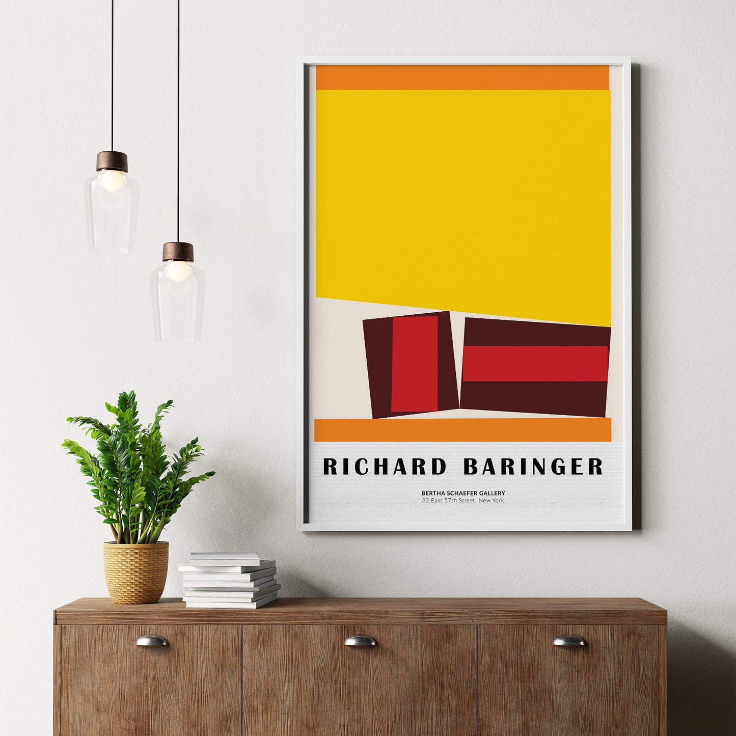 Richard Baringer Vibrant New York Exhibition Poster