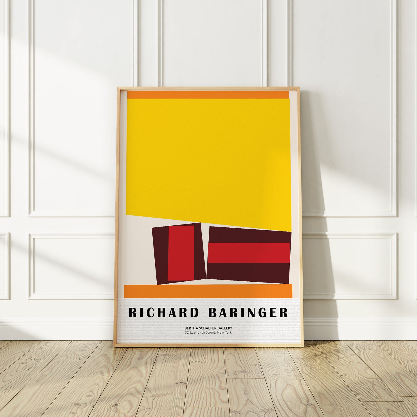 Richard Baringer Vibrant New York Exhibition Poster