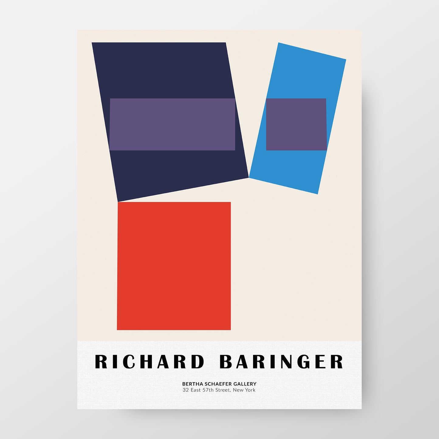 Richard Baringer New York Exhibition Poster