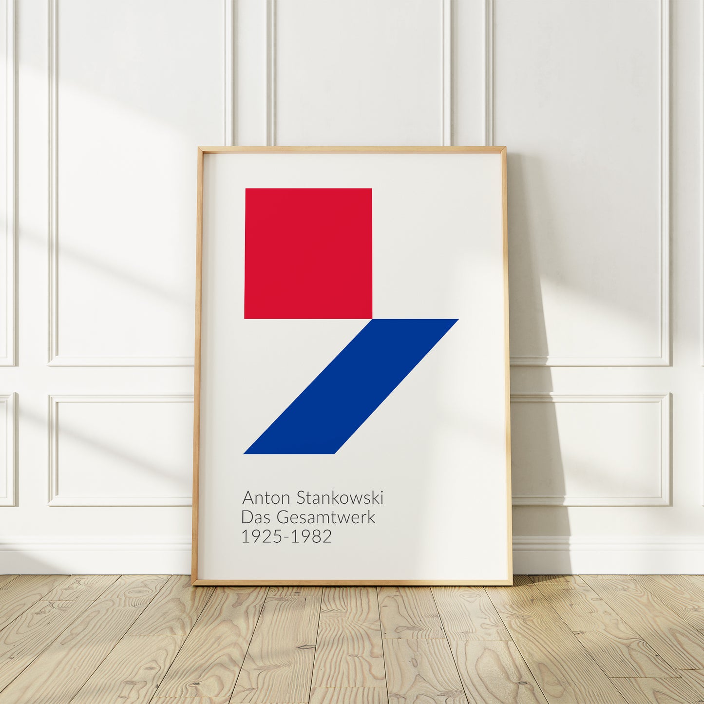 Anton Stankowski 1982 Poster, "Das Gesamtwerk", International Design