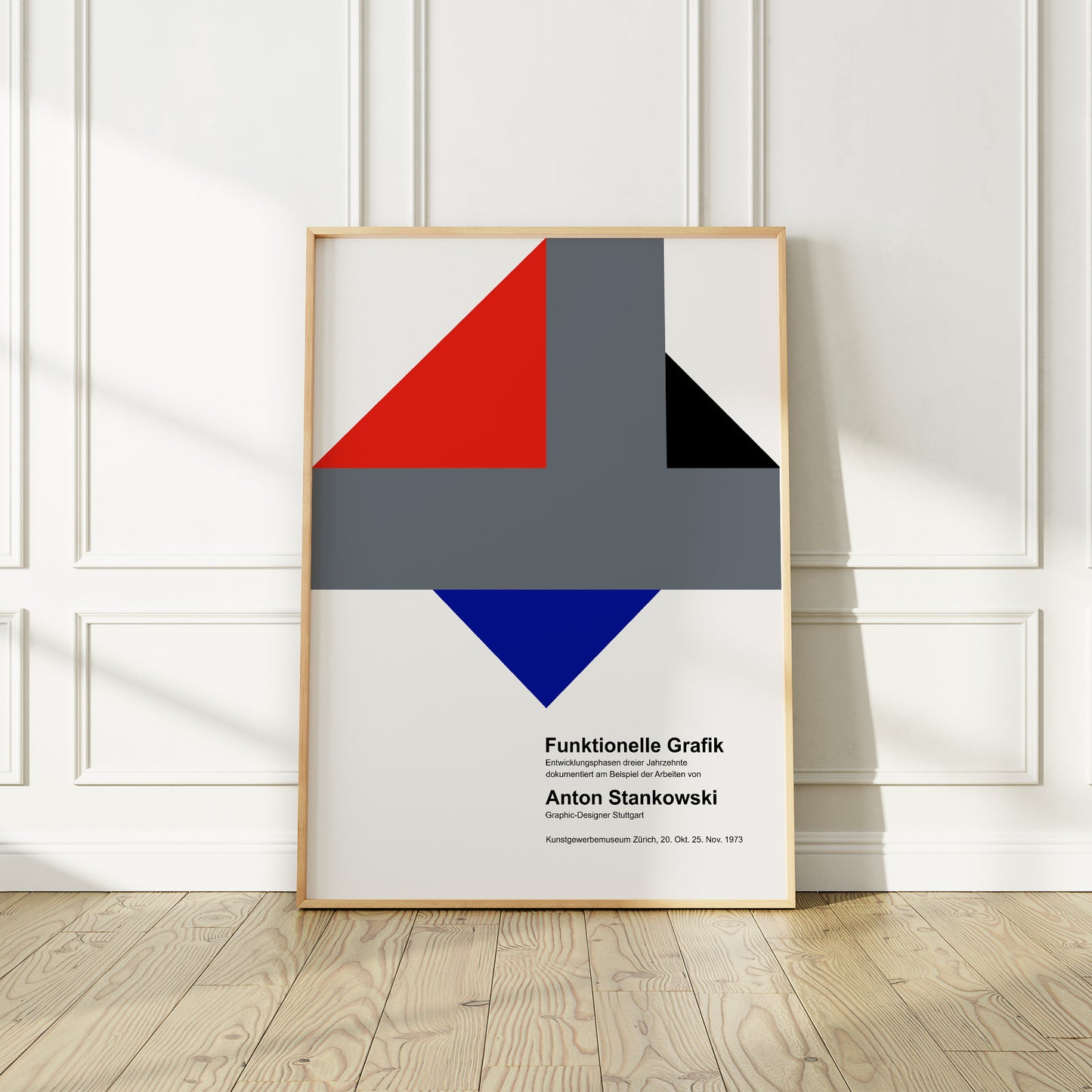 Anton Stankowski 1973 Poster, "Funktionelle Grafik", International Design