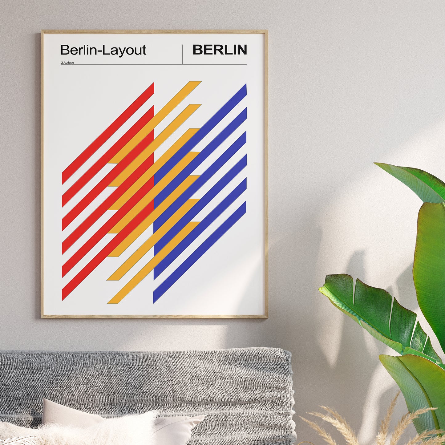 Anton Stankowski 1970 Poster, "Berlin Layout", International Design