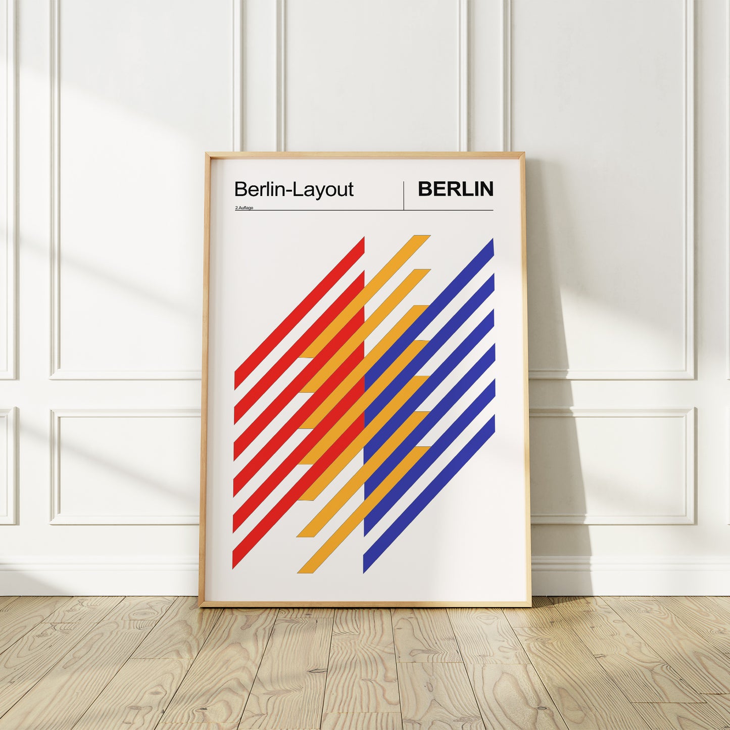 Anton Stankowski 1970 Poster, "Berlin Layout", International Design