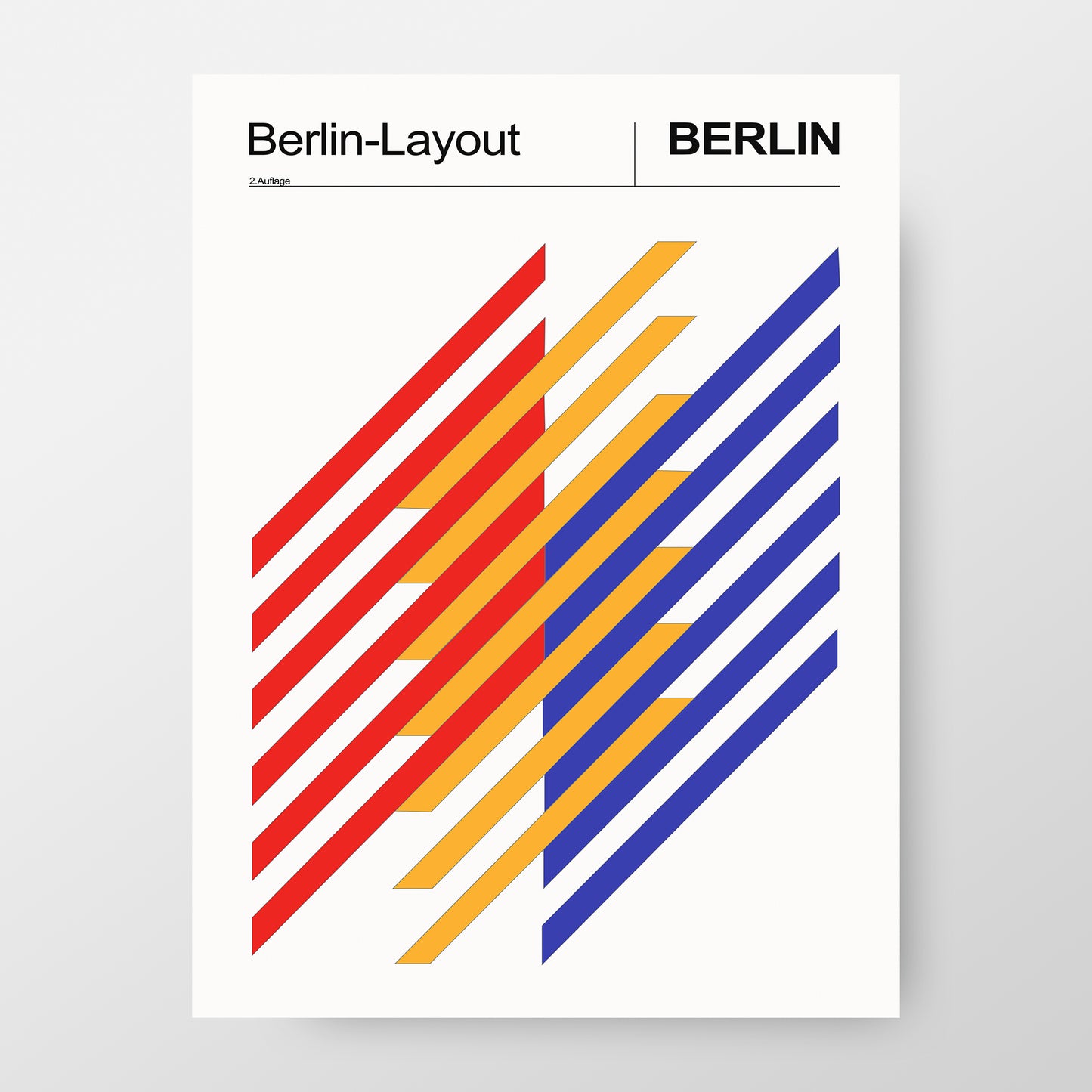 Anton Stankowski 1970 Poster, "Berlin Layout", International Design