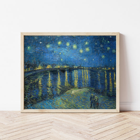 Vincent Van Gogh, Starry Night Over the Rhone, Enhanced Reproduction Art Print