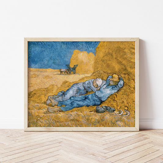 Vincent Van Gogh, The Siesta, Enhanced Reproduction Art Print