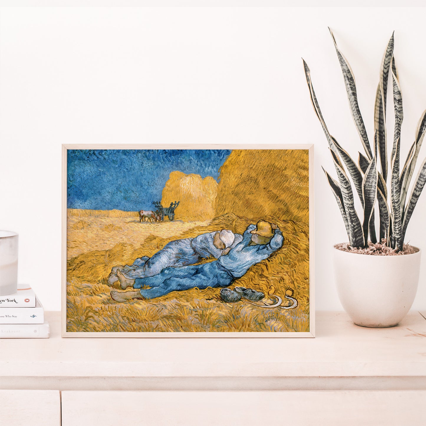 Vincent Van Gogh, The Siesta, Enhanced Reproduction Art Print