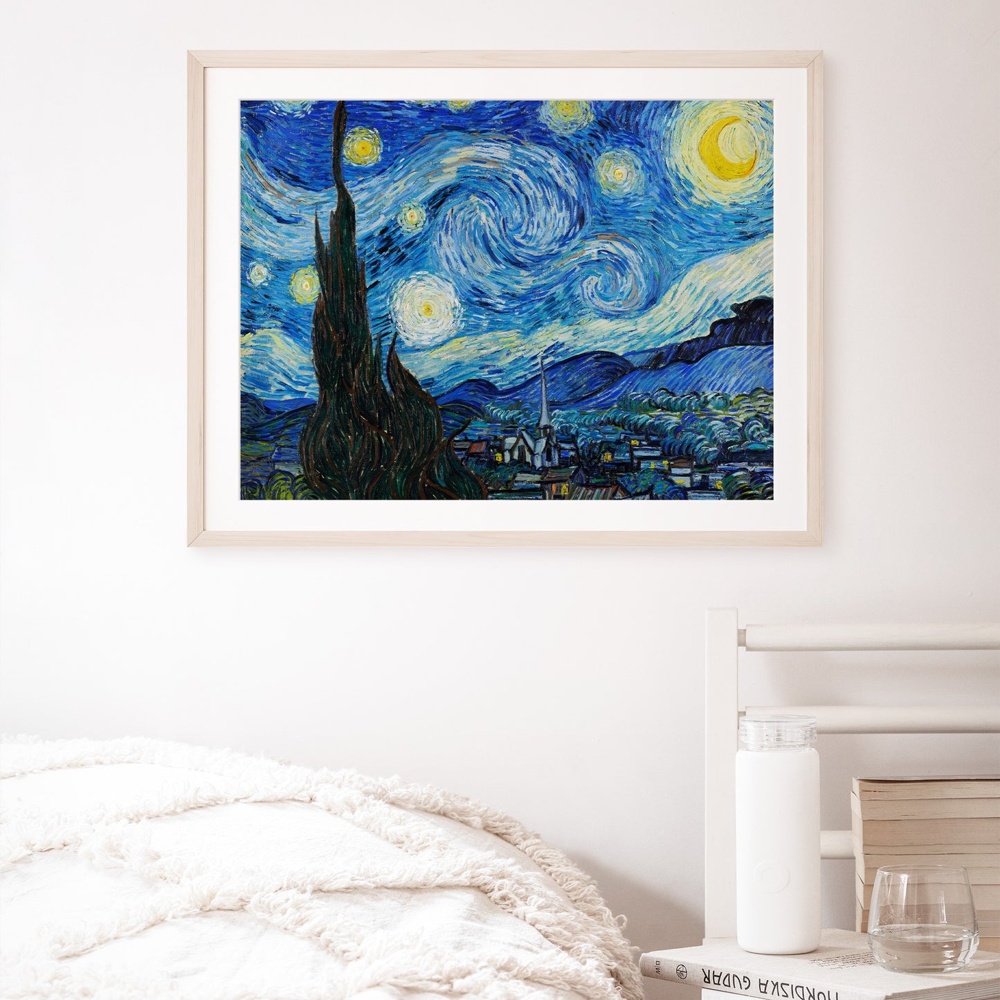 Vincent Van Gogh, The Starry Night, Enhanced Reproduction Art Print