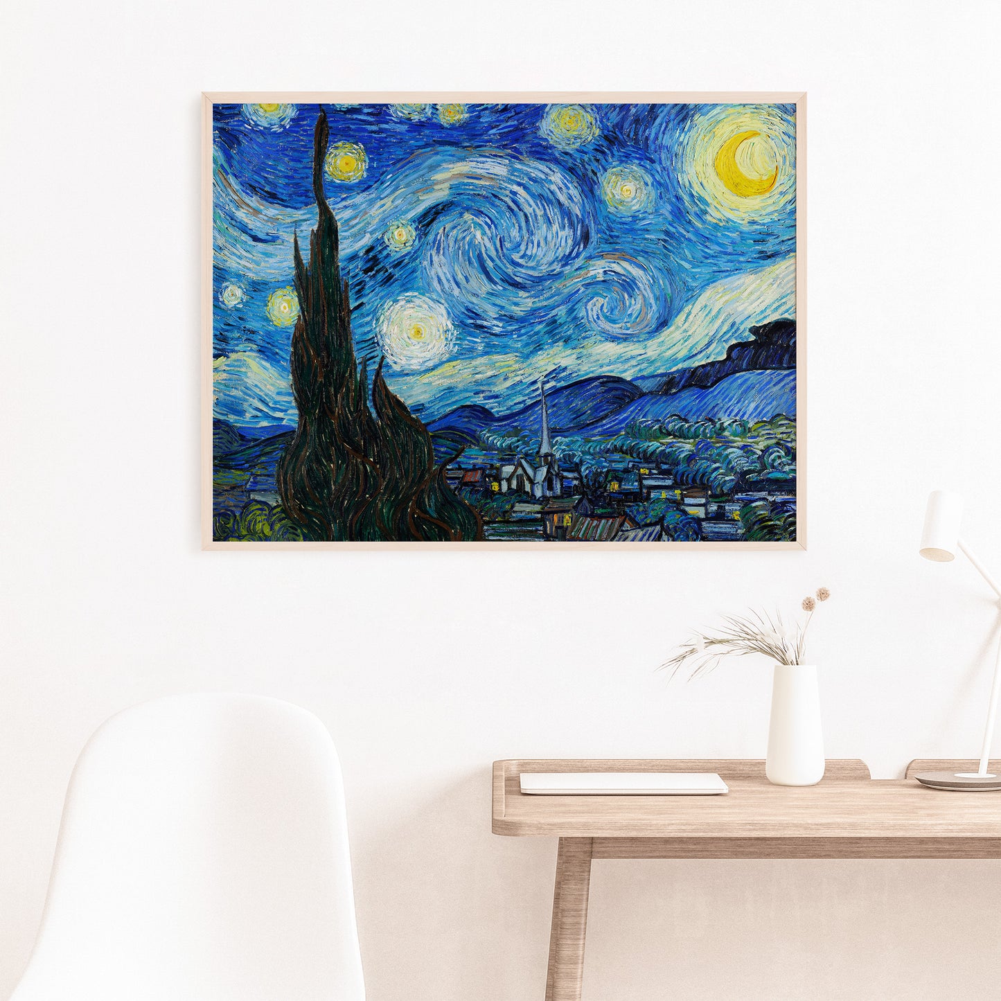 Vincent Van Gogh, The Starry Night, Enhanced Reproduction Art Print