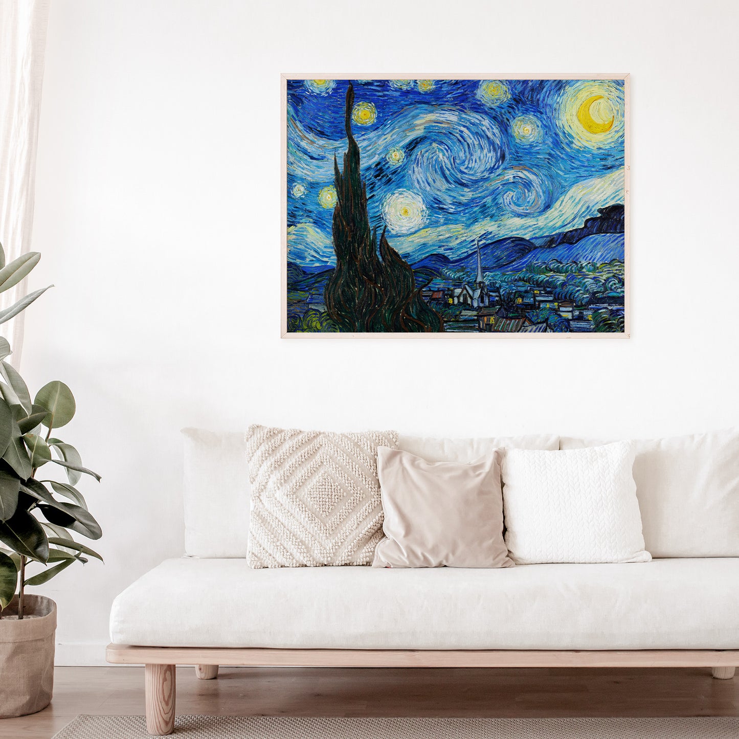 Vincent Van Gogh, The Starry Night, Enhanced Reproduction Art Print