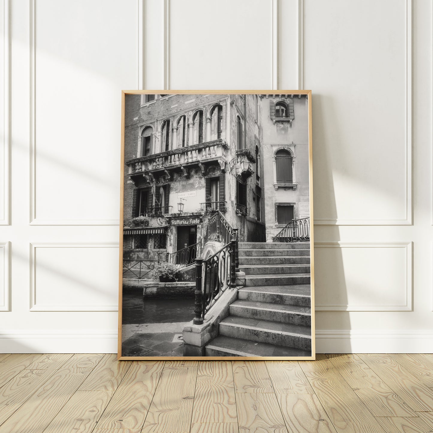 Venice Italy Beautiful Scene | Black And White Photography Print