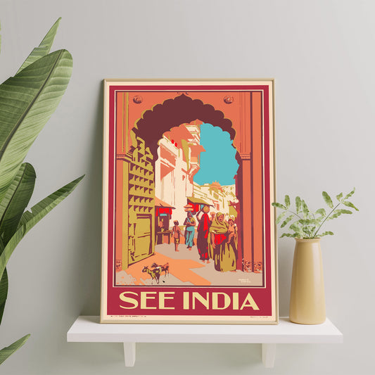 India Travel Poster