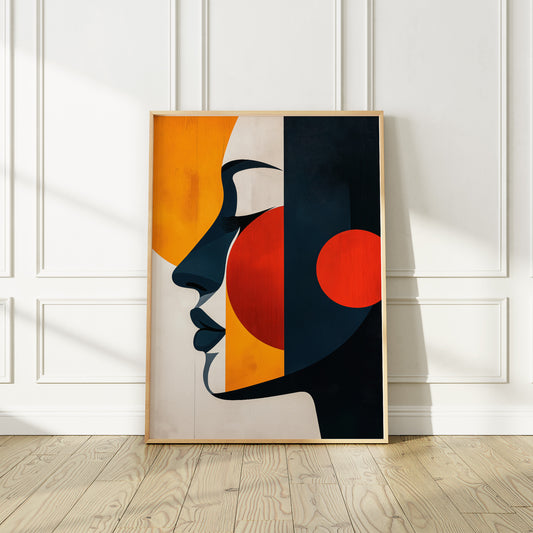 Vibrant Abstract Face of a Woman no.5