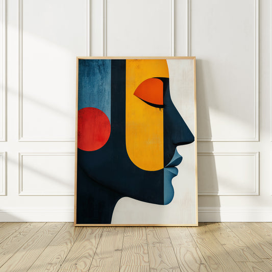 Vibrant Abstract Face of a Woman no.2