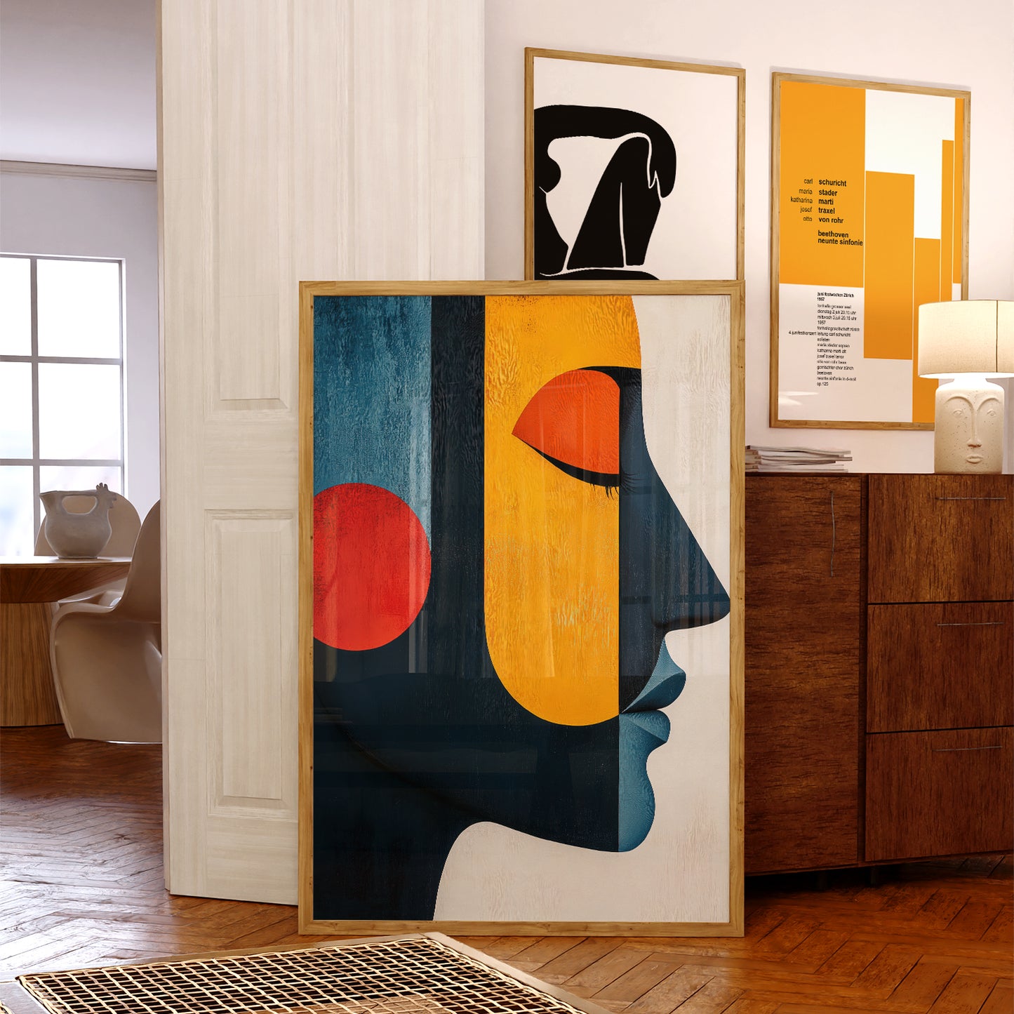 Vibrant Abstract Face of a Woman no.2