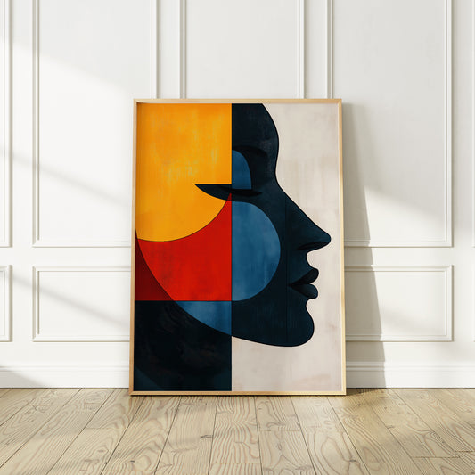 Vibrant Abstract Face of a Woman no.3