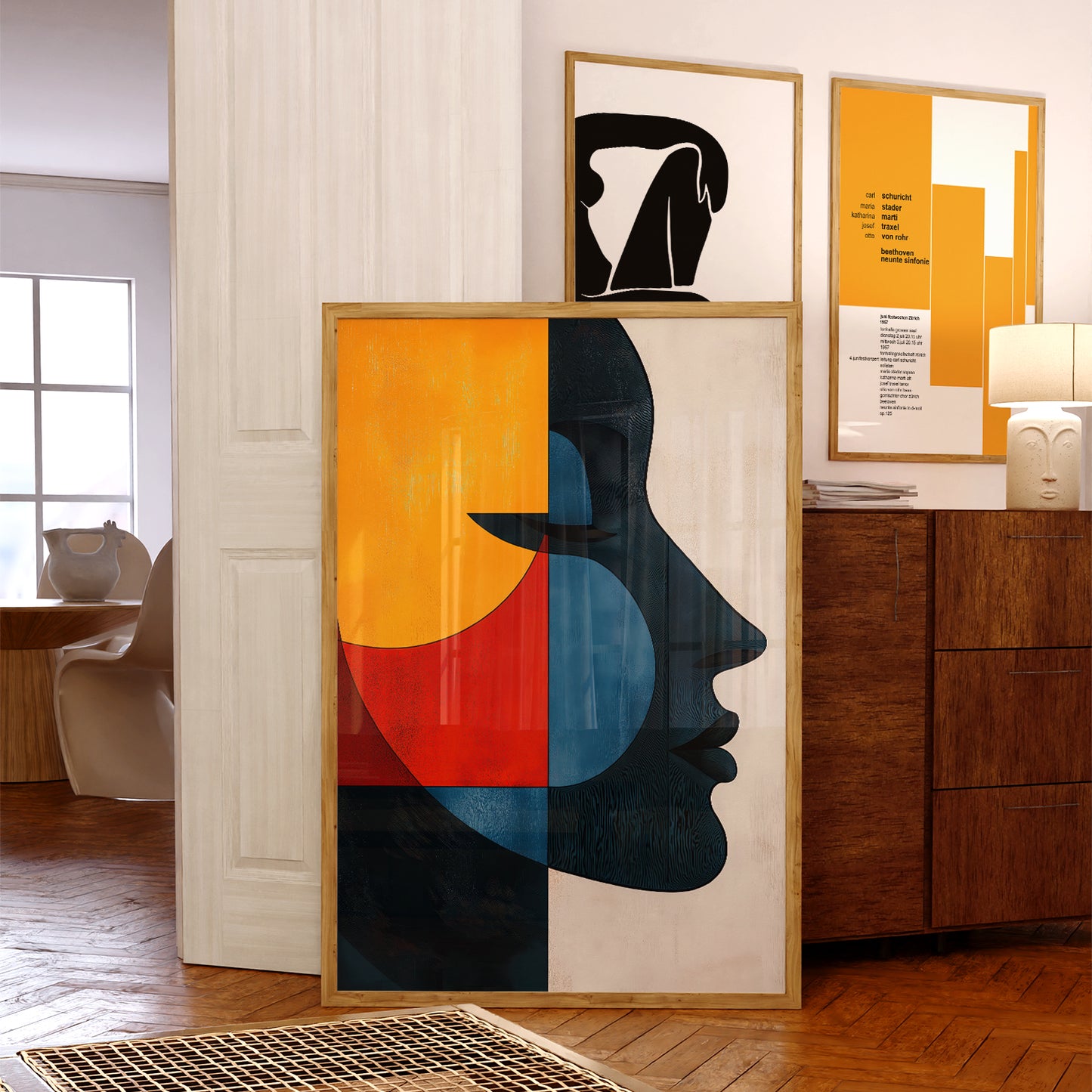 Vibrant Abstract Face of a Woman no.3