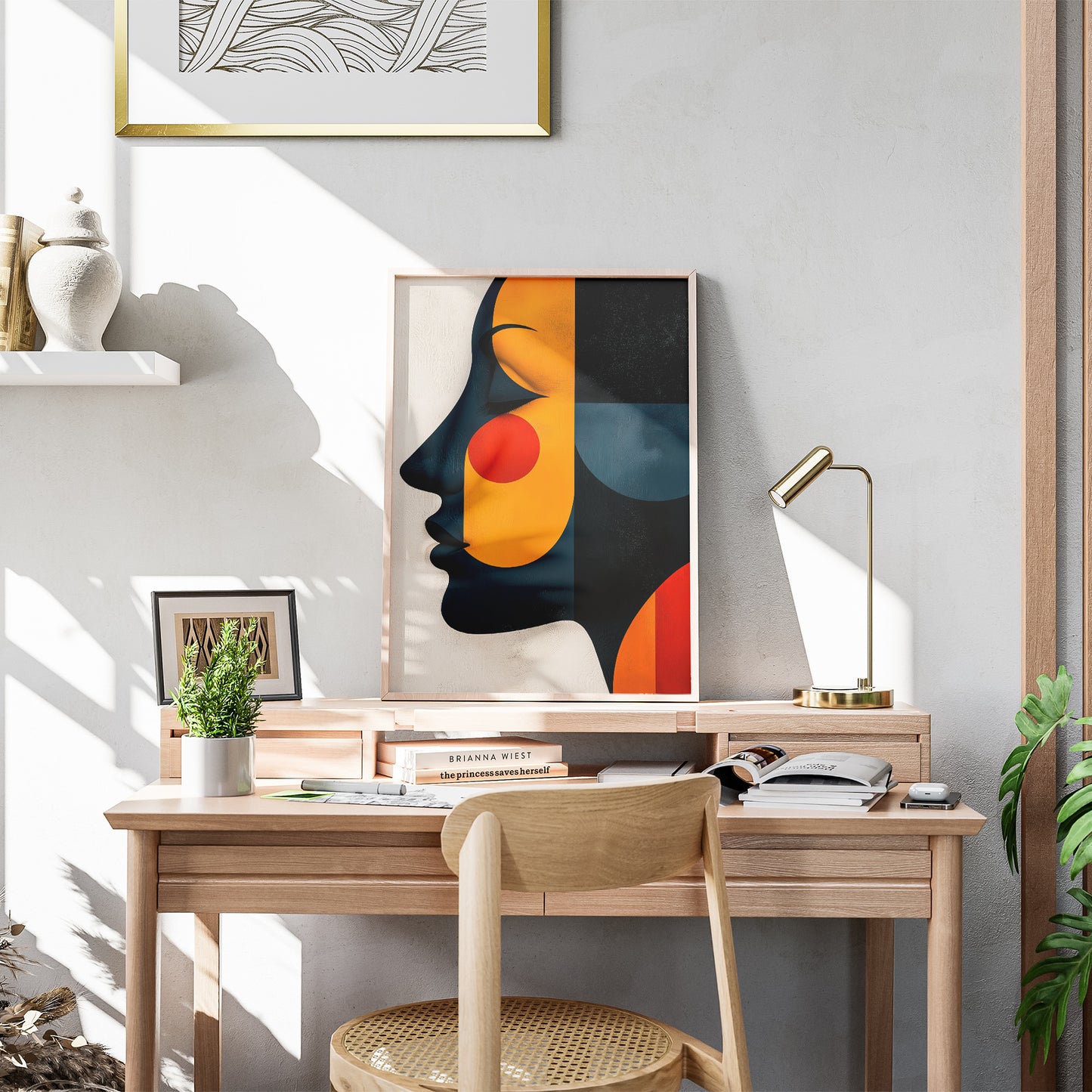 Vibrant Abstract Face of a Woman no.4