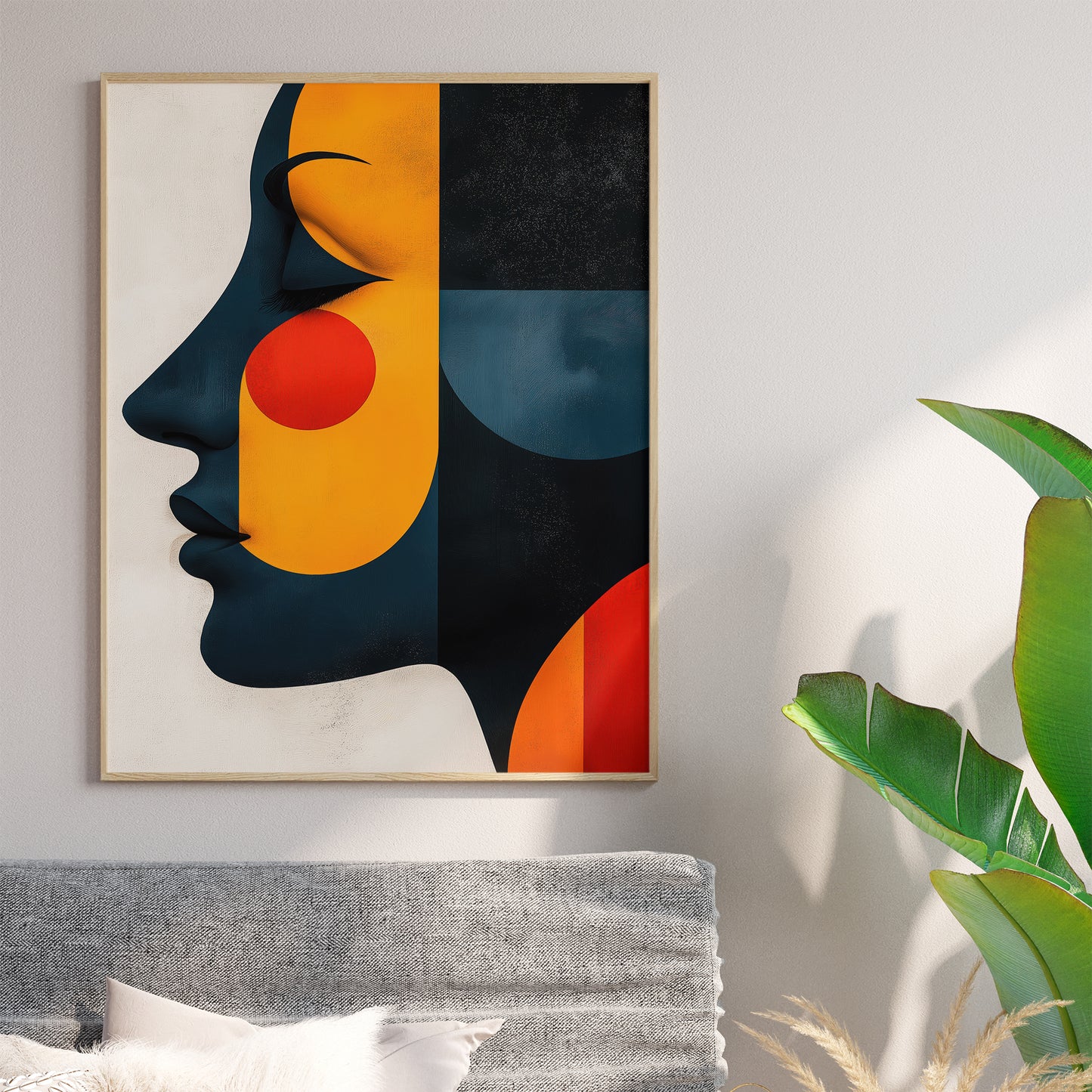 Vibrant Abstract Face of a Woman no.4