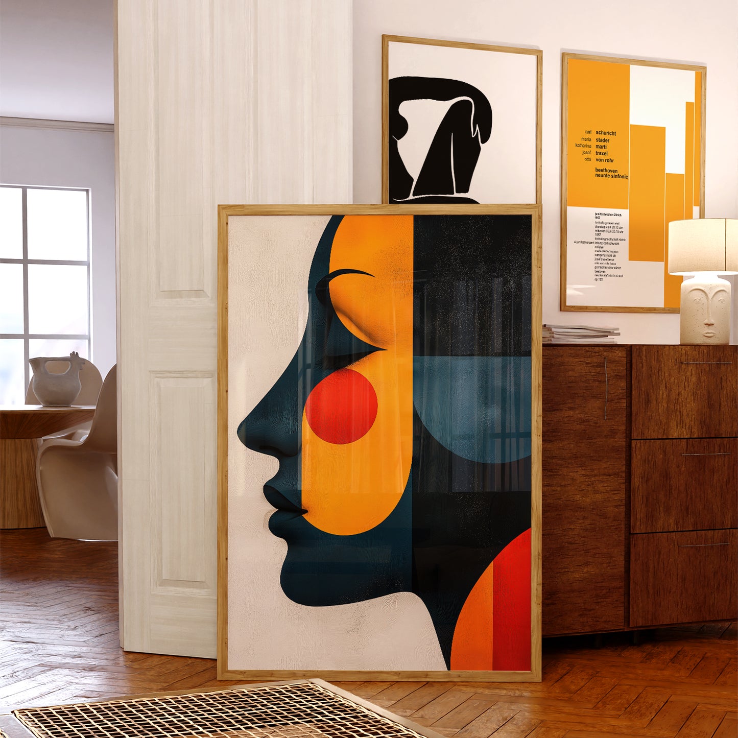 Vibrant Abstract Face of a Woman no.4
